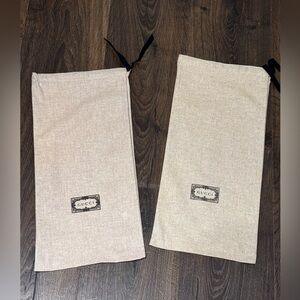 Gucci Light Tan Dust Bags Pair